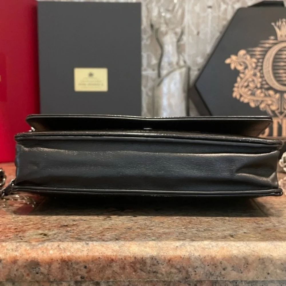🦄 Customized Chanel Black Patent  Leather WOC Chain Bag - Picture 5 of 14